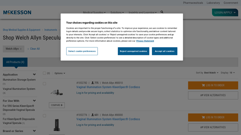 Shop Welch Allyn Speculum Lighting Systems