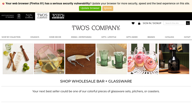 Shop Wholesale Bar + Glassware