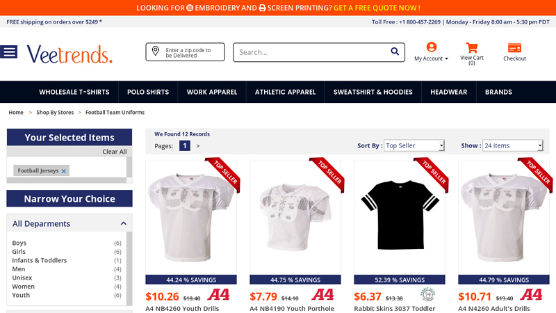 Shop Wholesale Football Jerseys in Bulk