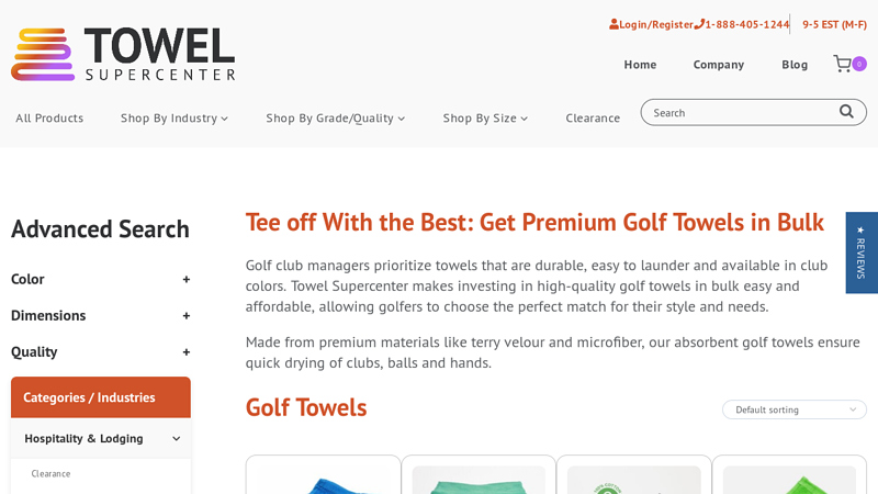 Shop Wholesale Golf Towels