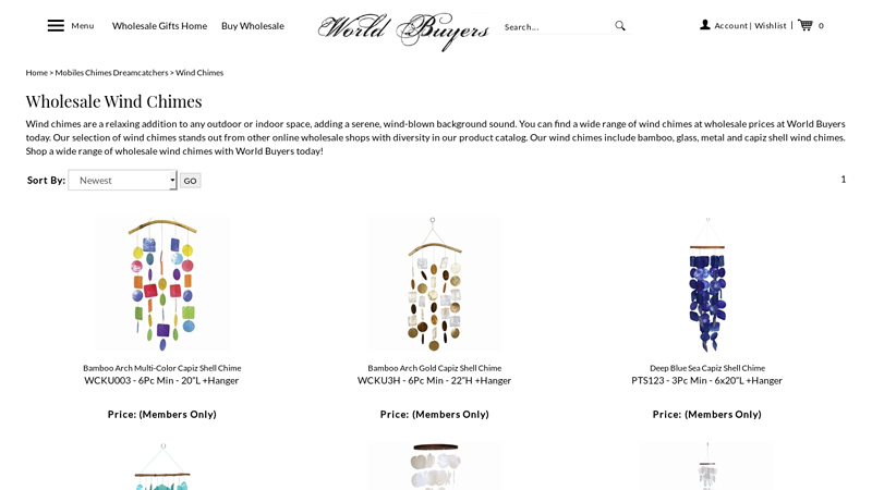 Shop Wholesale Wind Chimes