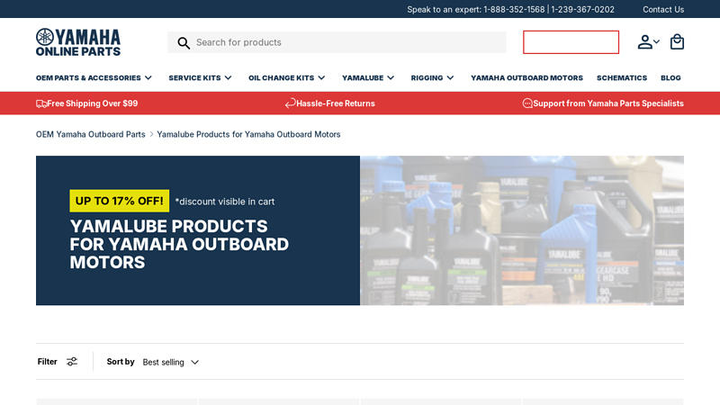 Shop Yamalube Products for Yamaha Outboard Motors