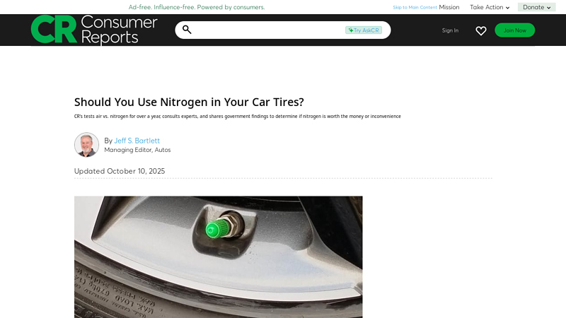 Should You Use Nitrogen in Your Car Tires?