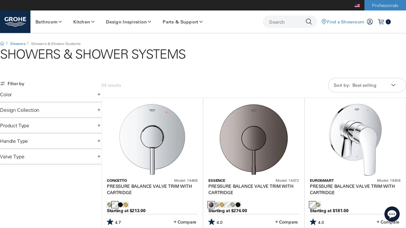 Showers & Shower Systems