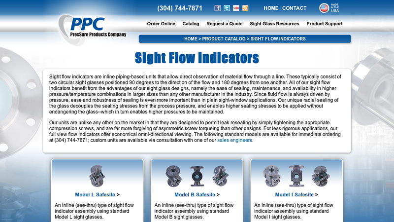 Sight Flow Indicators