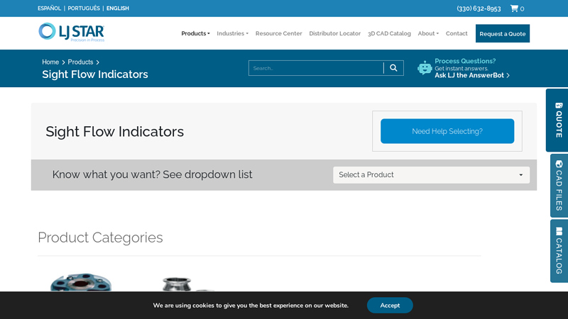 Sight Flow Indicators