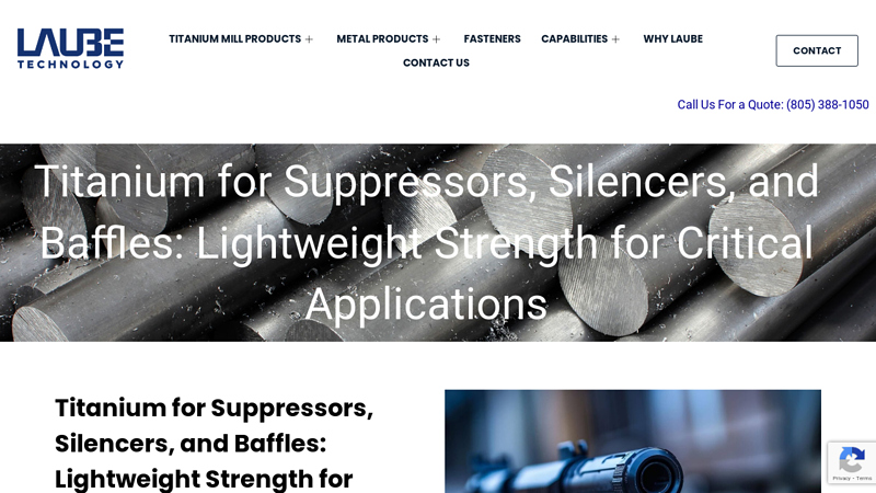 Silencers, Suppressors & Baffles for Defense Applications