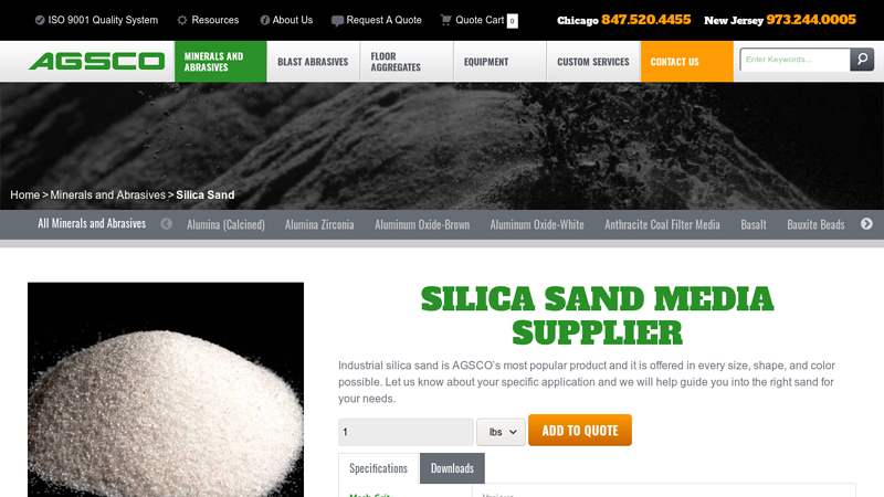 Silica Sand Media Supplier