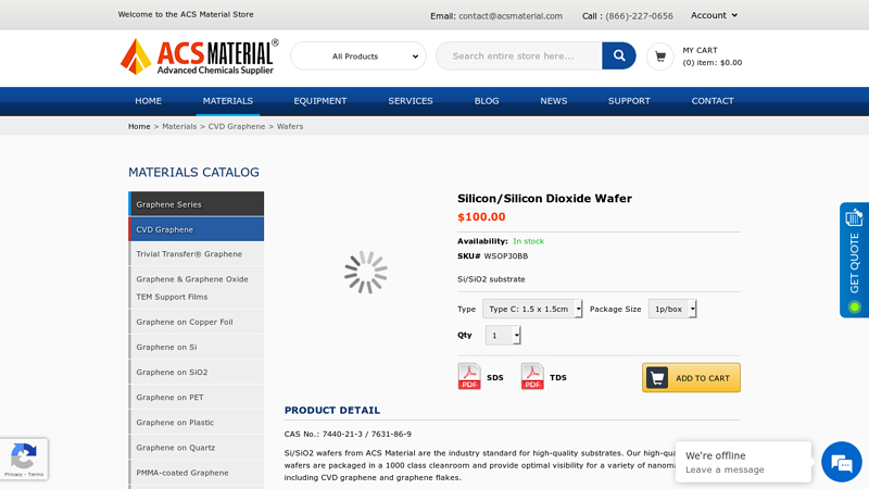 Silicon/Silicon Dioxide Wafer