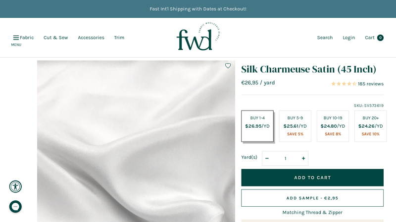 Silk Charmeuse Satin (45 Inch)