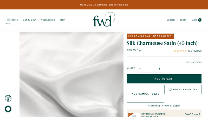 Silk Charmeuse Satin (45 Inch)
