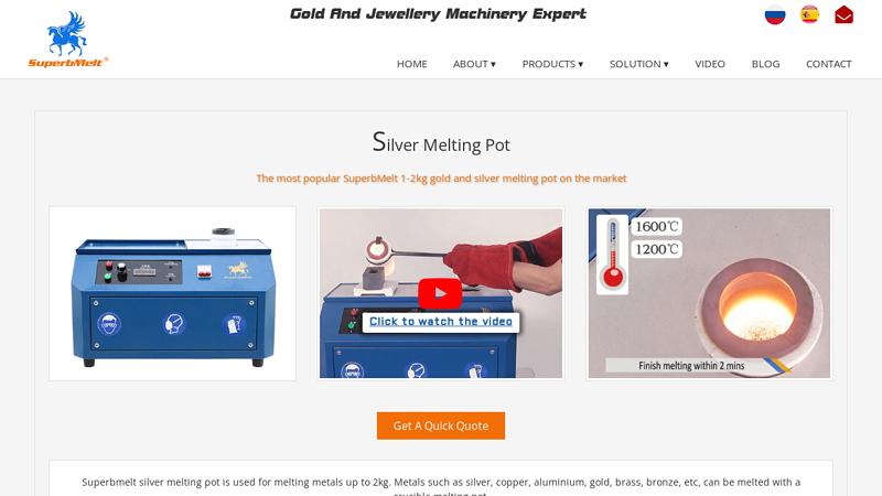 Silver Melting Pot, Precious Metal Melting Furnace