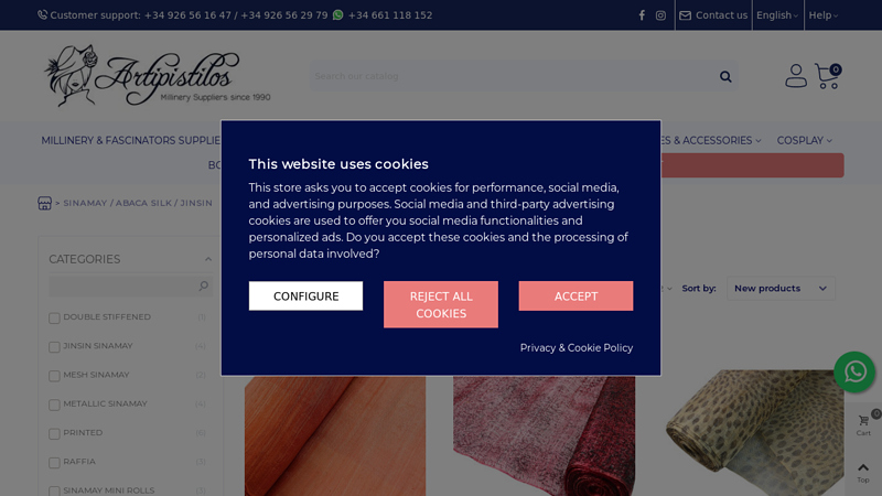 SINAMAY / ABACA SILK / JINSIN