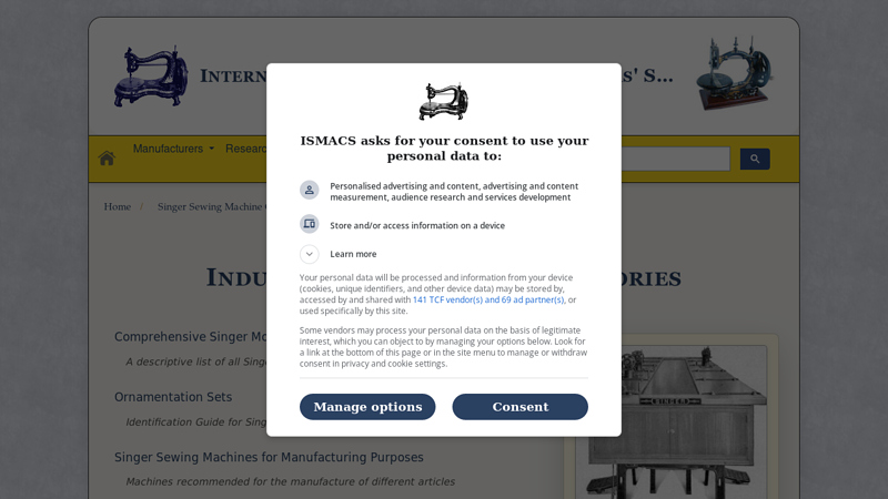 Singer Industrial Sewing Machine Models and Accessories