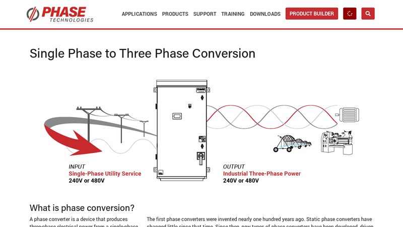 Single Phase to Three Phase Conversion