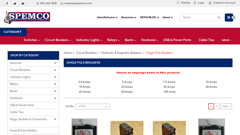 Single Pole Breakers