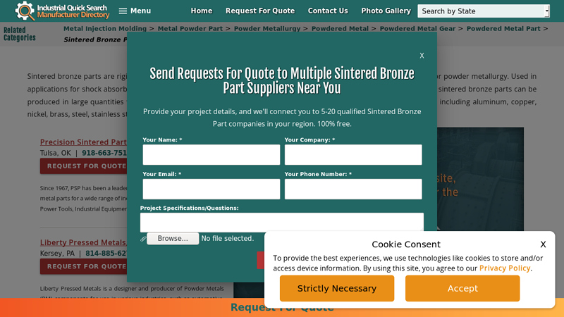 Sintered Bronze Part Manufacturer Supplier