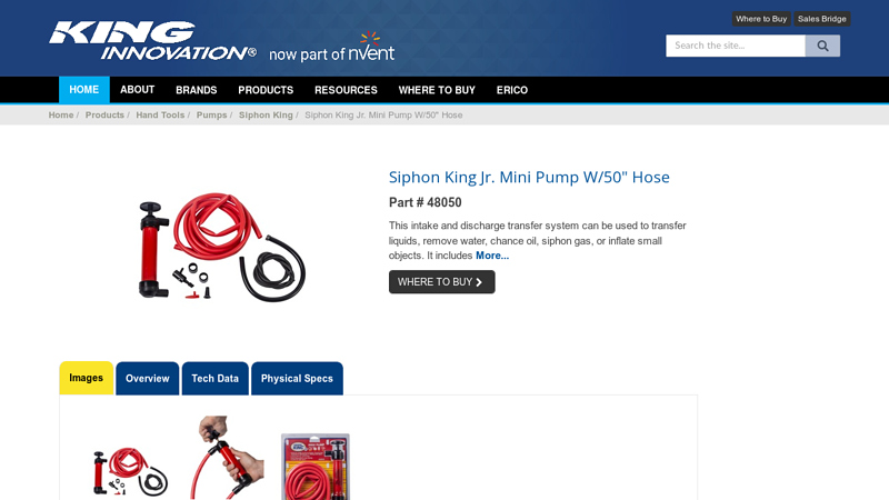 Siphon King Jr. Mini Pump W/50