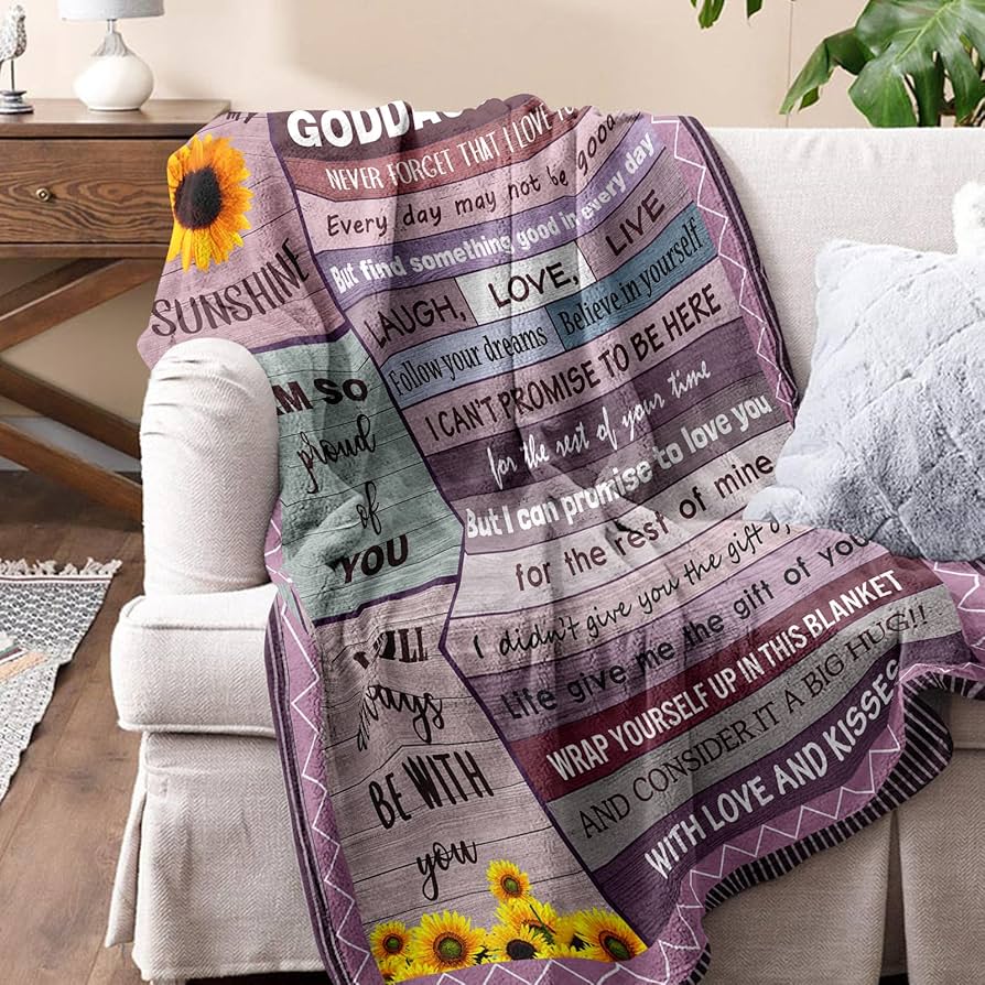 Sister Blanket From Sister Goddaughter Gifts For Girls To My ...