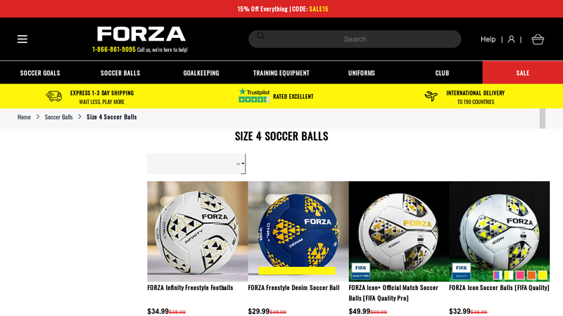 Size 4 Soccer Balls