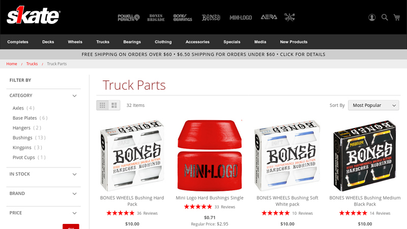 Skateboard Truck Parts
