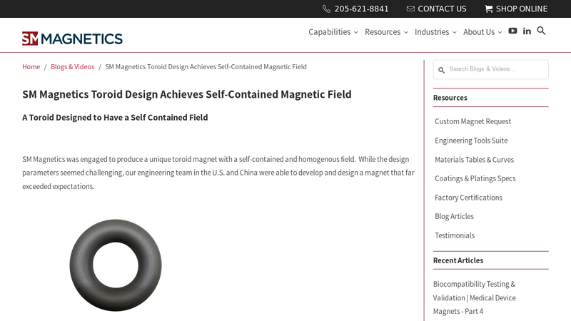 SM Magnetics Toroid Design Achieves Self