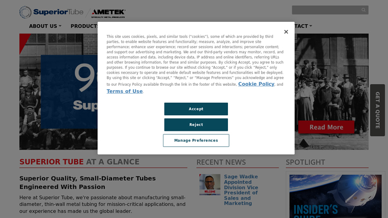 Small Diameter Tubes