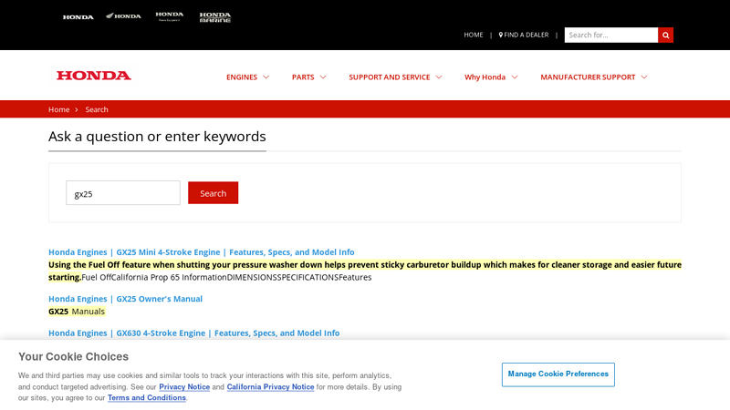 Small Engine Models, Manuals, Parts, & Resources