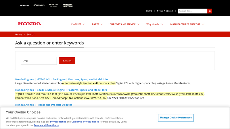Small Engine Models, Manuals, Parts, & Resources
