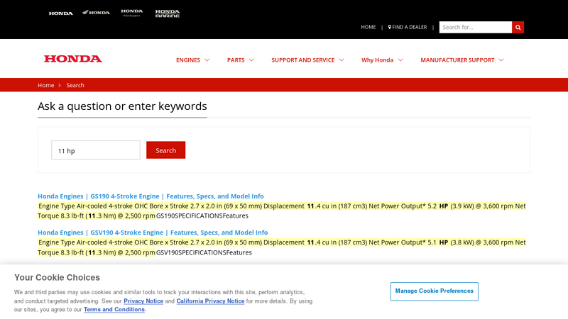 Small Engine Models, Manuals, Parts, & Resources