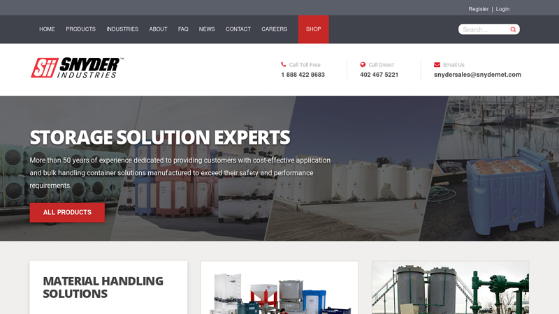 Snyder Industries: Poly Tanks