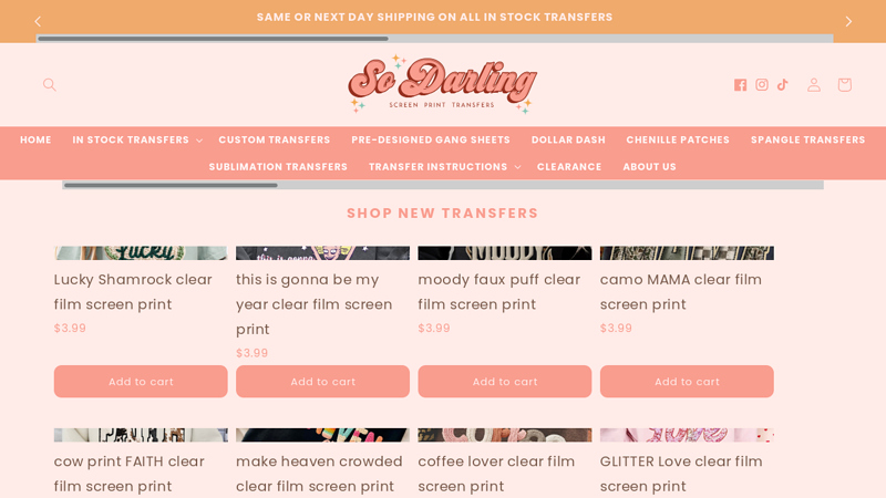 So Darling Screen Prints