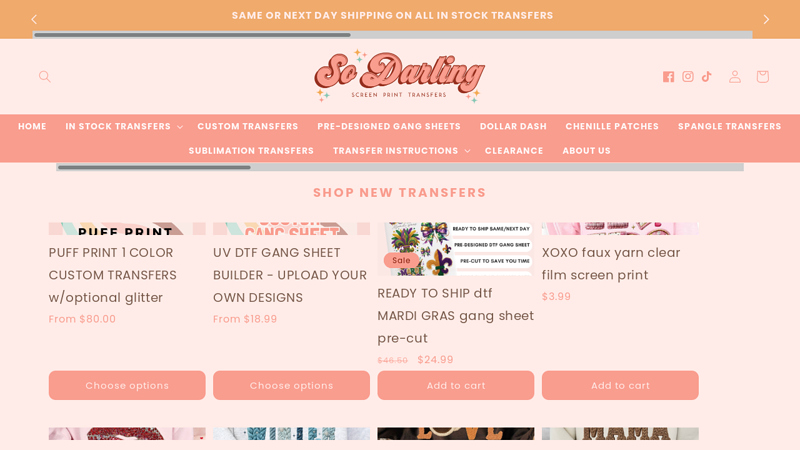 So Darling Screen Prints