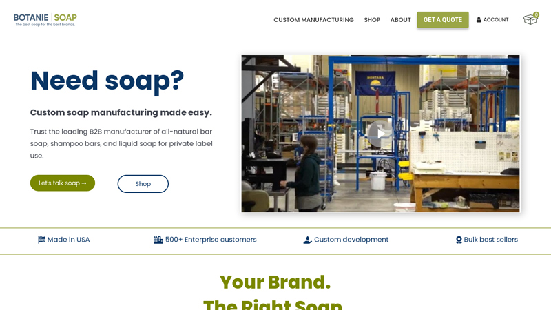 Soap Company: All-Natural Bar and Liquid Soap