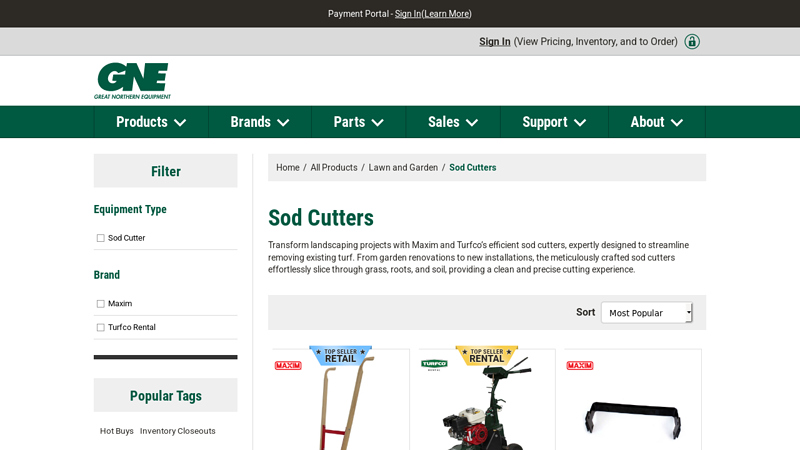 Sod Cutters @ Great Northern Equipment