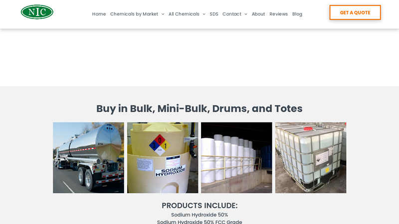 Sodium Hydroxide in Bulk, Mini