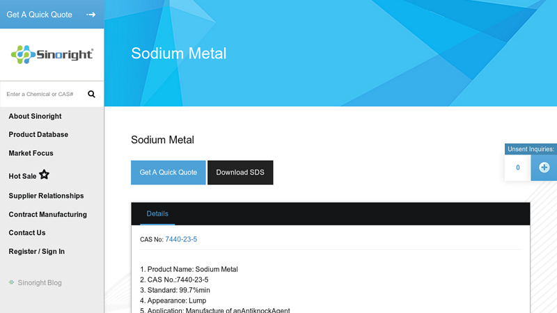 Sodium Metal
