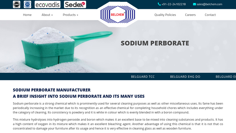 Sodium Perborate Manufacturer