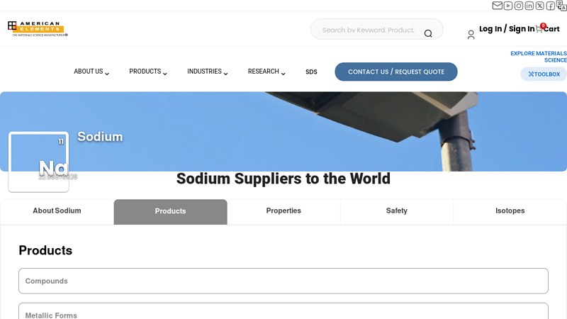 Sodium Suppliers