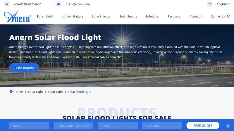 Solar Flood Light Supplier/Company/Manufacturer/Factory