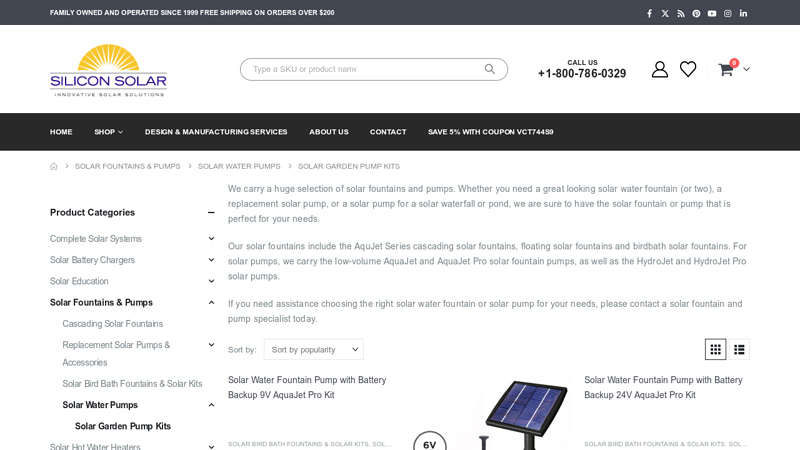 Solar Garden Pump Kits