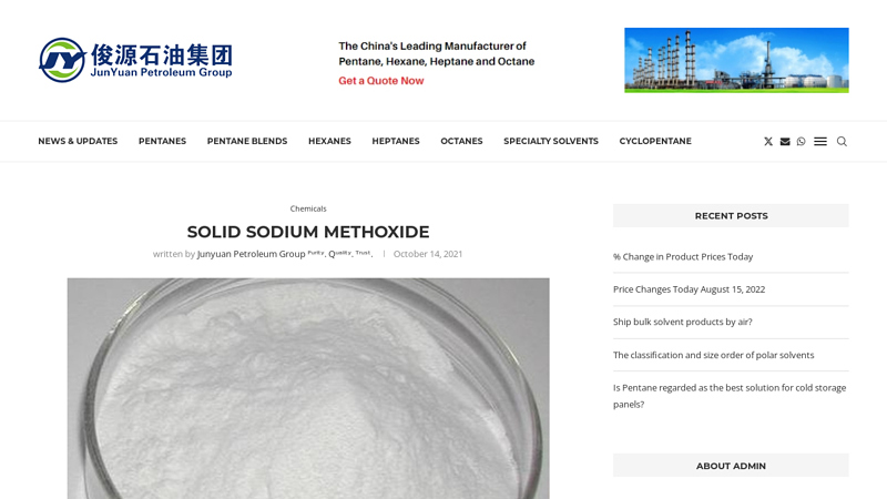 Solid Sodium Methoxide