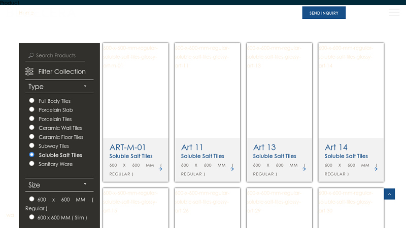 Soluble Salt Tiles Manufacturer & Supplier