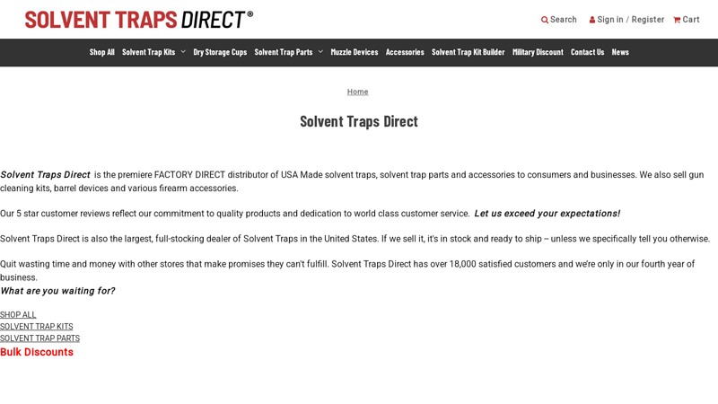 Solvent Traps Direct