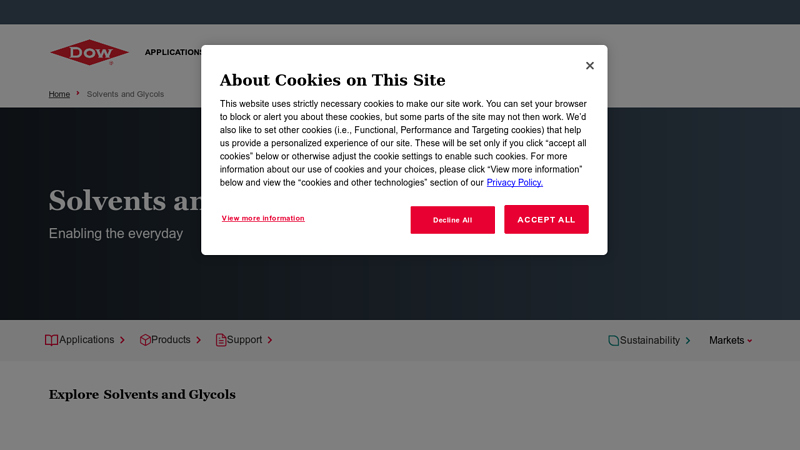 Solvents and Glycols