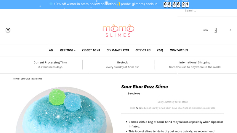 Sour Blue Razz Slime