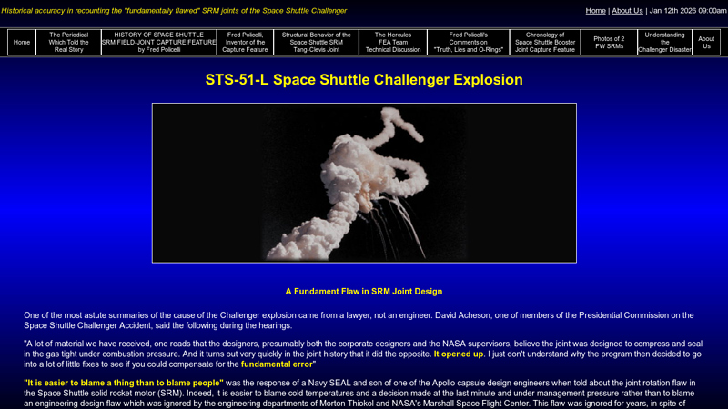 Space Shuttle Challenger Explosion