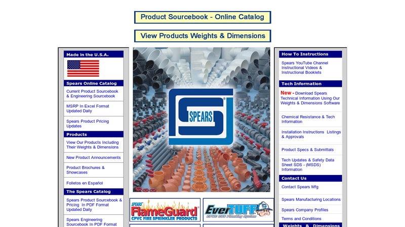 Spears Manufacturing, PVC & CPVC Plastic Pipe Fittings & Valves