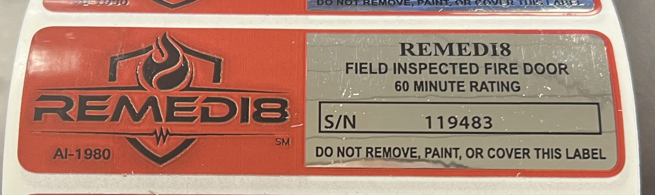 Specialty Door Labeling Program