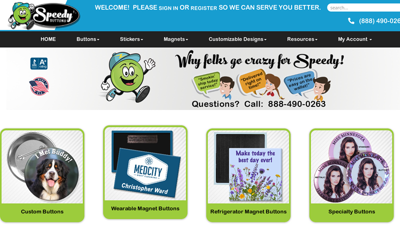 Speedy Buttons
